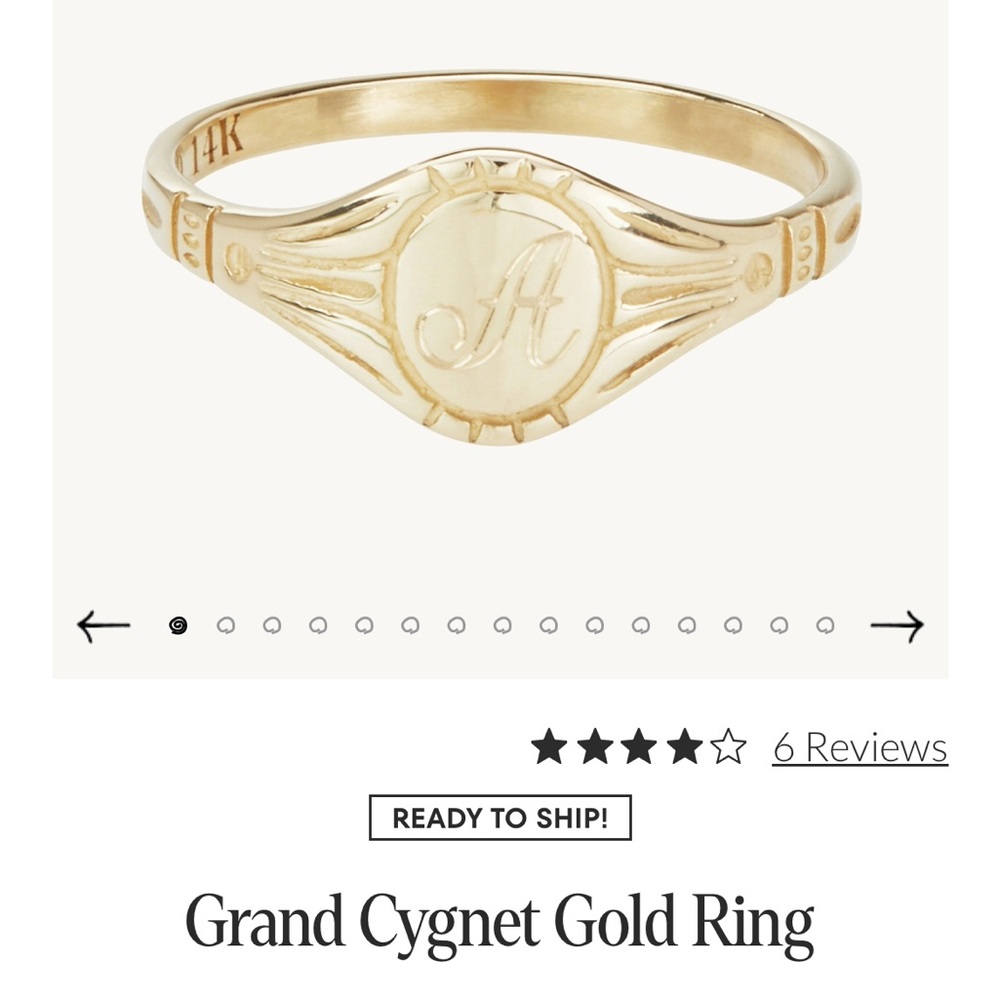 Catbird Grand Cygnet Ring - Size 8.75